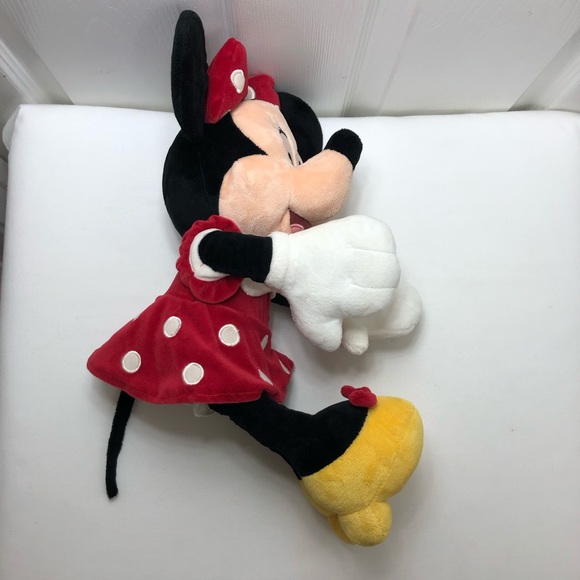 Disney Store Minnie Mouse Plush Stuffed Animal 18" Foot Disney Store Stamp - Picture 7 of 10